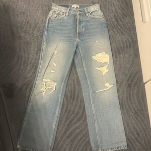 Blue denim jeans 
Worn 1-2x 
Excellent condition